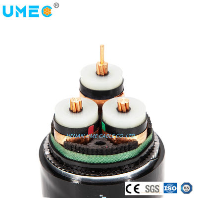 33kv Meio Voltagem Aço Fio Faixa de Aço Cabos Elétricos Blindados 3 Fases Cobre Fio Ecrã XLPE Cable de Energia