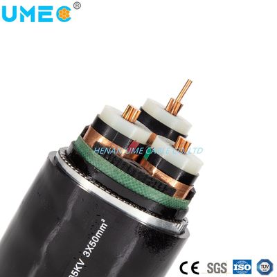 Cable de alimentação elétrica isolado XLPE de média tensão especificado pelo cliente 12/20kv 18/30kv
